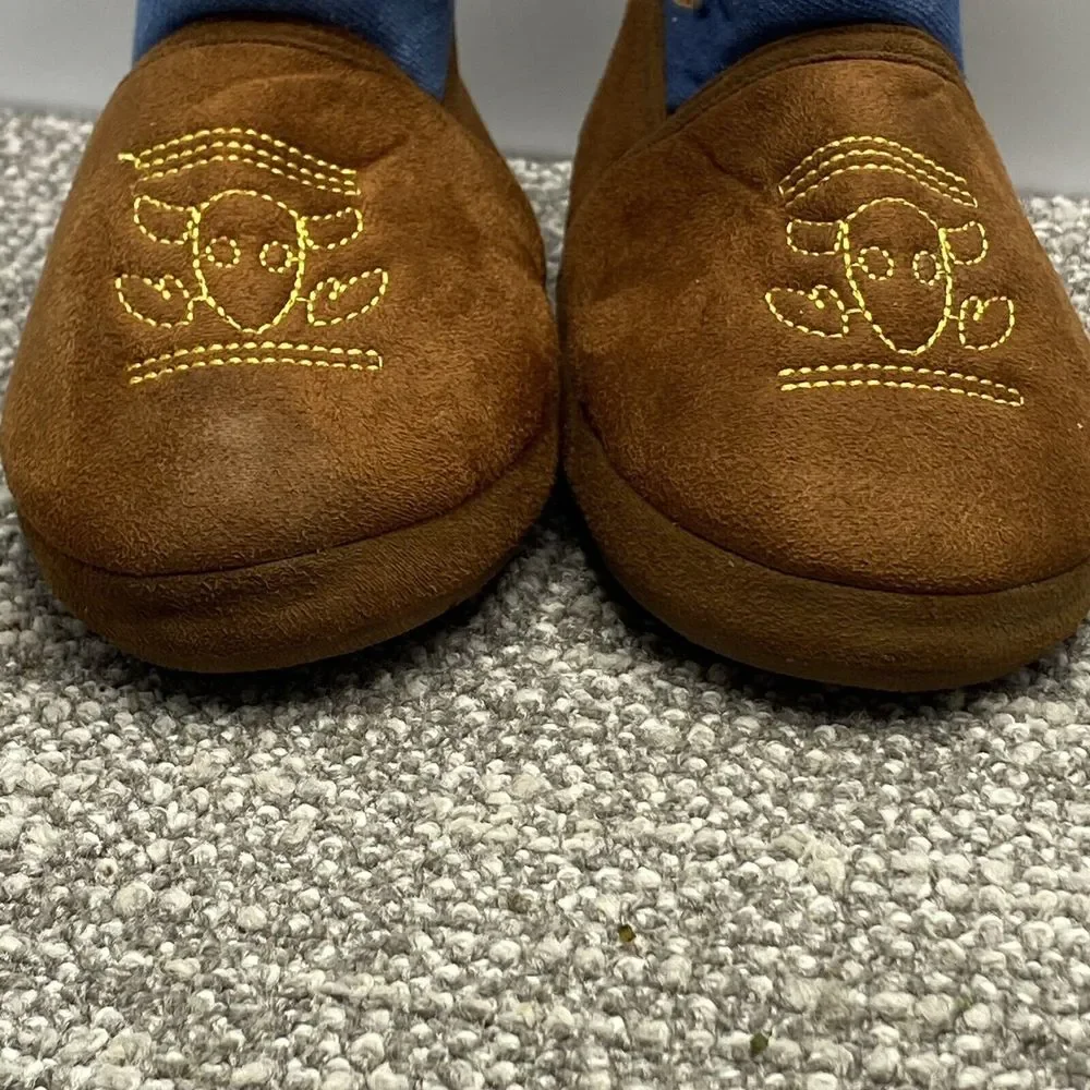 Toy Story Slippers Cowboy Boots Boys 11 12‎ Woody Soft Disney S4
